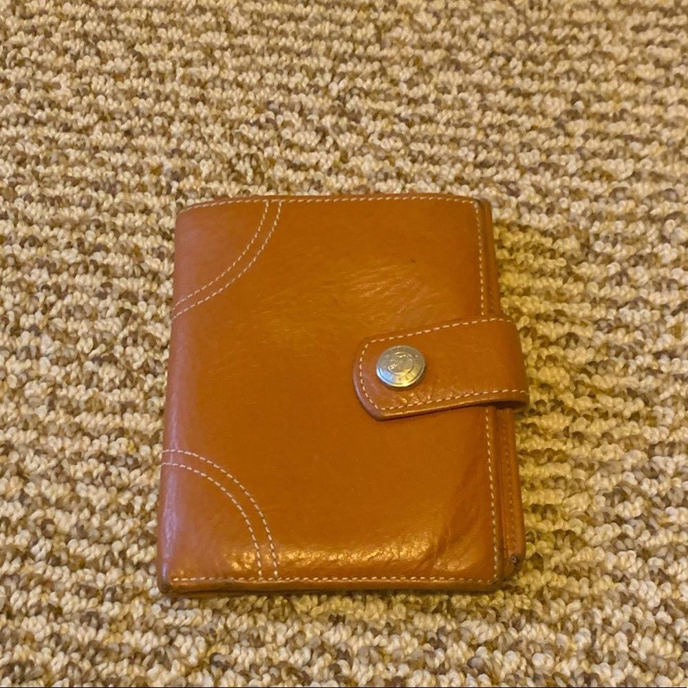 Longchamp Leather Tri-Fold Wallet